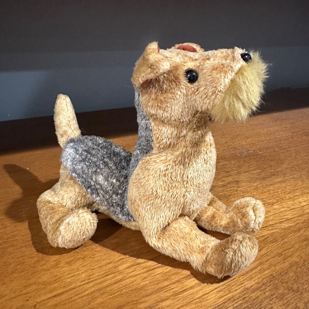 Ty Beanie Babies Whiskers the Schnauzer Dog Plush 2000, Aug 6th